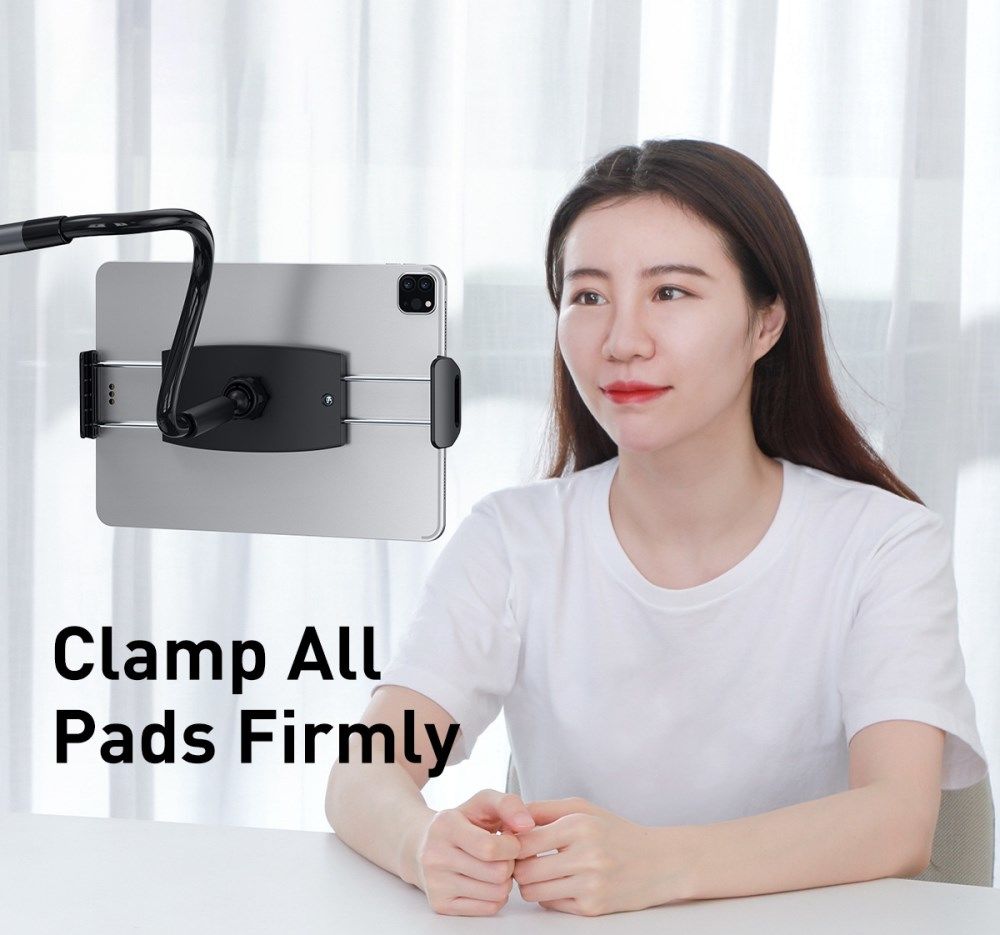 Baseus Verstelbare Telefoon/Tablet Houder voor Bureau en Bed Grijs afbeelding 8