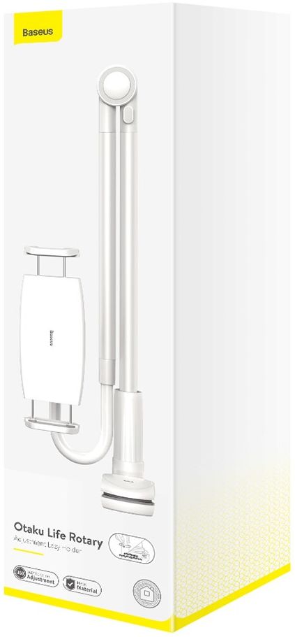 Baseus Verstelbare Telefoon/Tablet Houder voor Bureau en Bed Zilver afbeelding 12