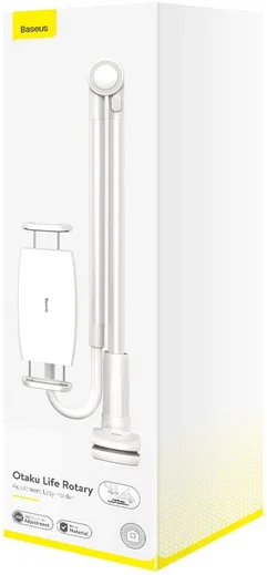 Baseus Verstelbare Telefoon/Tablet Houder voor Bureau en Bed Zilver afbeelding 12