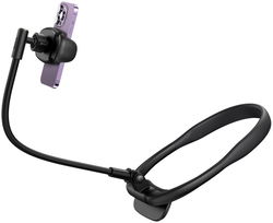 Baseus ComfortJoy Nek Telefoonhouder Flexibele Smartphone Houder Zwart afbeelding