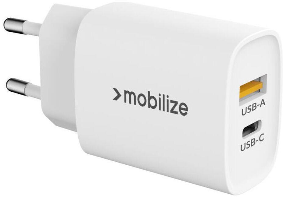 Mobilize 25W Power Delivery / PPS Charge USB-A en USB-C Adapter Wit afbeelding 6