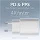 Mobilize 25W Power Delivery / PPS Charge USB-A en USB-C Adapter Wit afbeelding 5