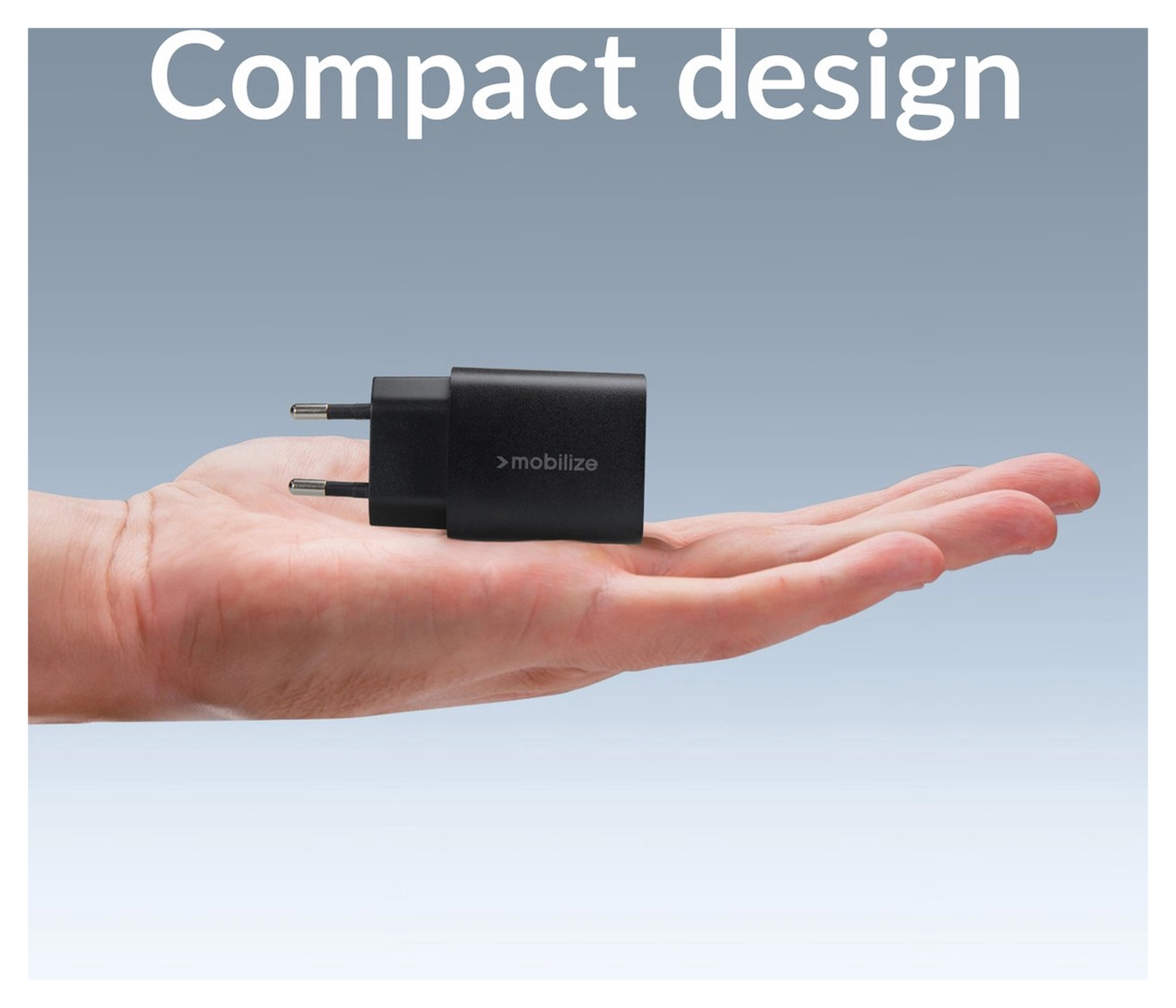 Mobilize 25W Power Delivery / PPS Charge USB-A en USB-C Adapter Zwart afbeelding 3