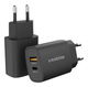 Mobilize 25W Power Delivery / PPS Charge USB-A en USB-C Adapter Zwart afbeelding 1