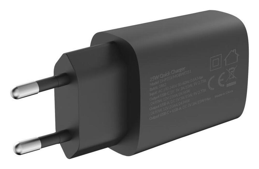 Mobilize 25W Power Delivery / PPS Charge USB-A en USB-C Adapter Zwart afbeelding 7