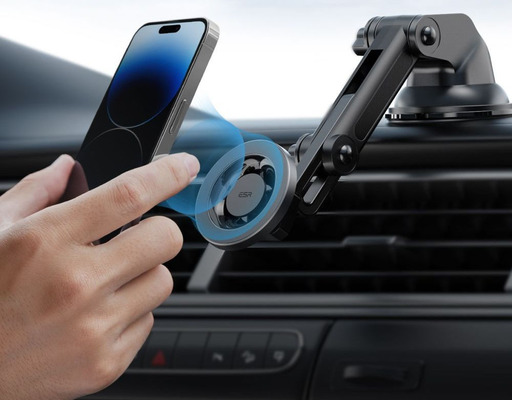 ESR HaloLock Verstelbare Raam/Dashboard MagSafe Telefoonhouder Auto afbeelding 1
