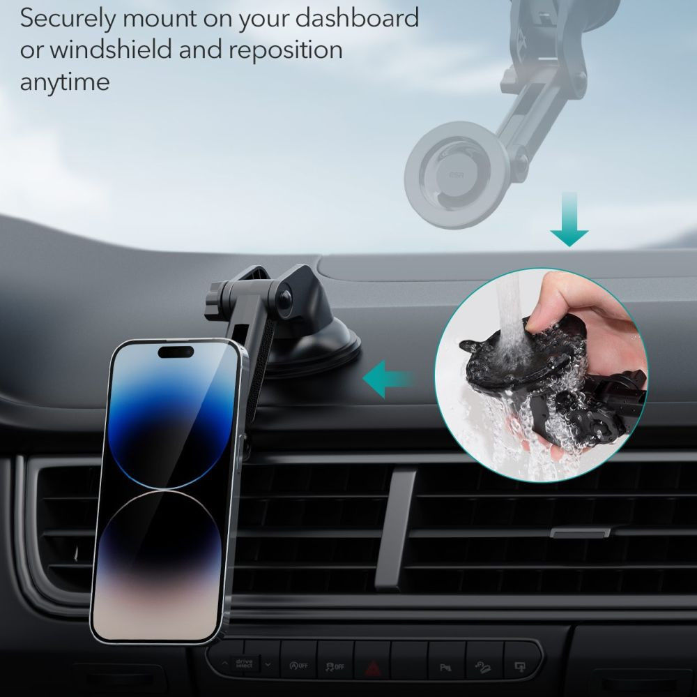 ESR HaloLock Verstelbare Raam/Dashboard MagSafe Telefoonhouder Auto afbeelding 7