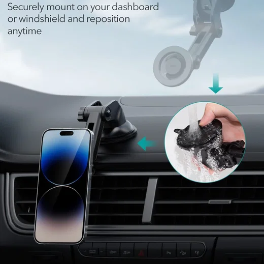 ESR HaloLock Verstelbare Raam/Dashboard MagSafe Telefoonhouder Auto afbeelding 7