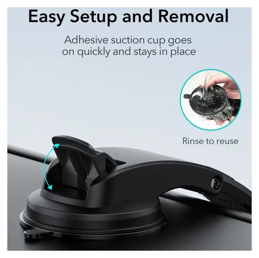 ESR HaloLock Qi2 / MagSafe Telefoonhouder Auto Raam/Dashboard met