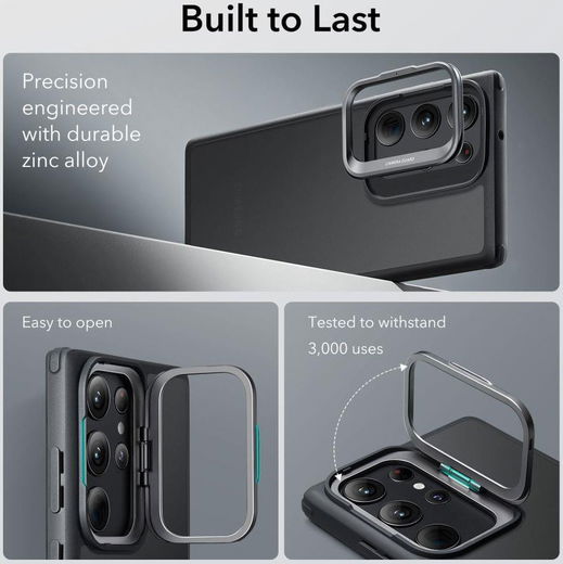 ESR Classic Kickstand Samsung Galaxy S23 Ultra Hoesje Zwart afbeelding 8