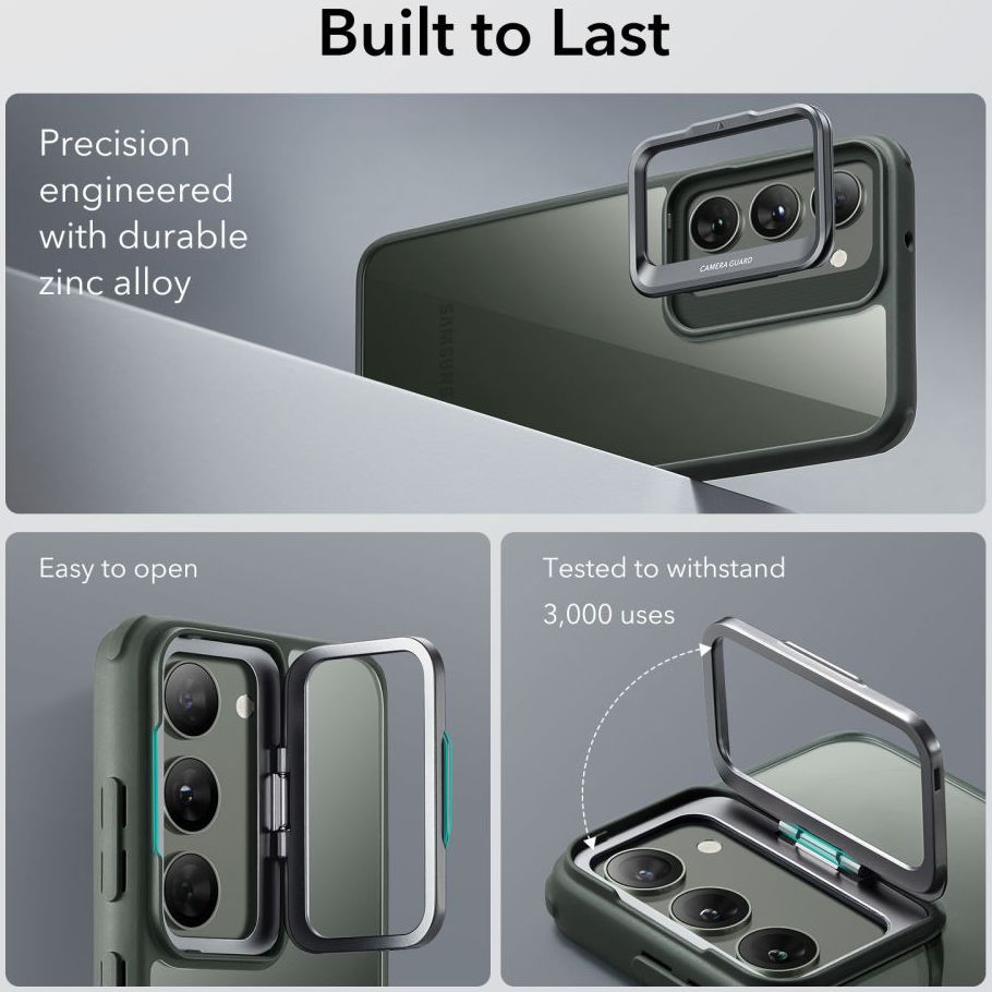 ESR Classic Kickstand Samsung Galaxy S23 Hoesje Transparant Groen afbeelding 2