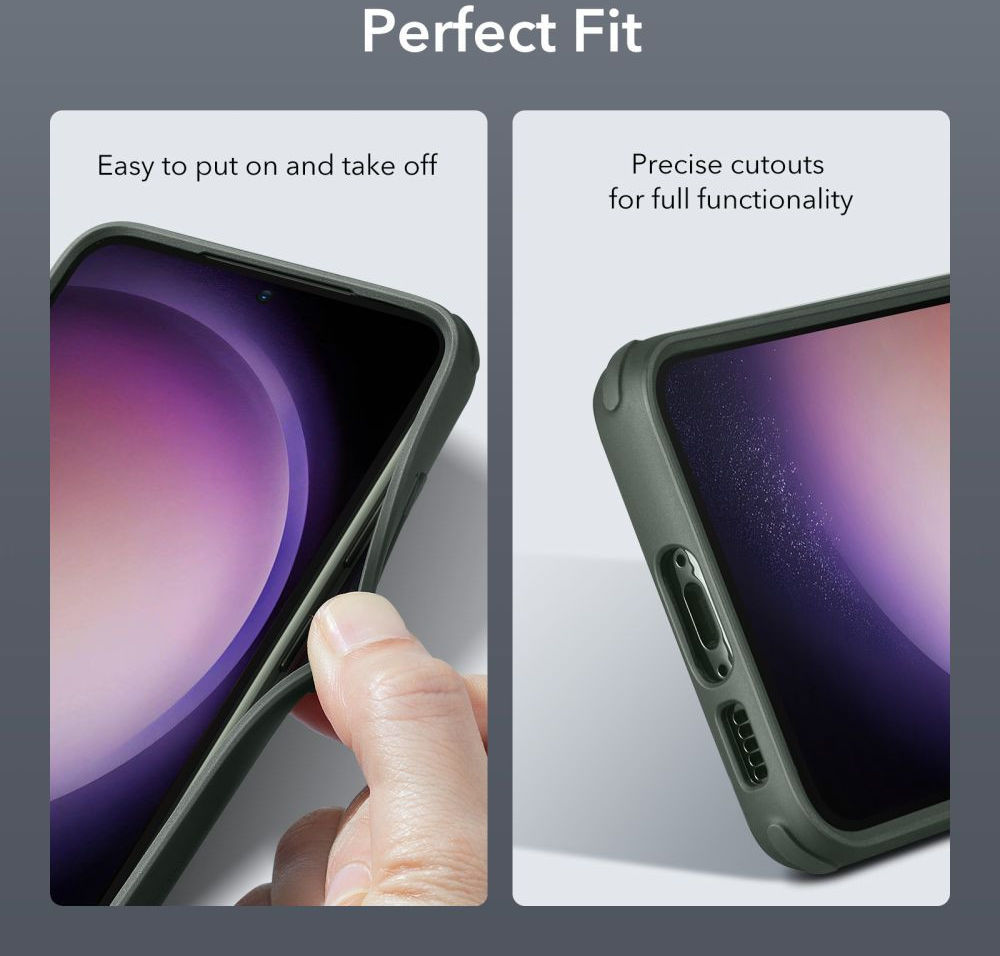 ESR Classic Kickstand Samsung Galaxy S23 Hoesje Transparant Groen afbeelding 8
