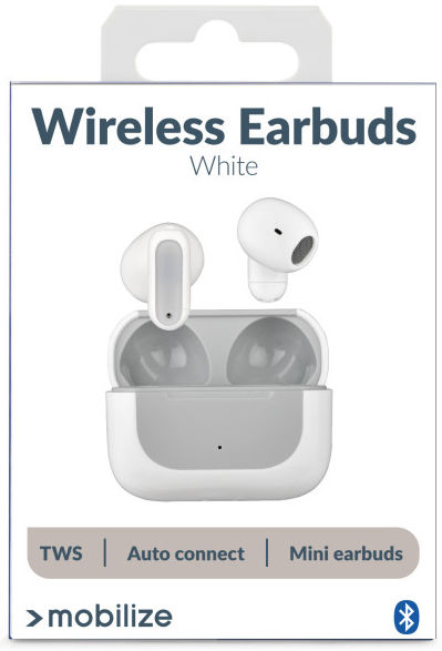 Mobilize In-Ear Wireless Bluetooth Earbuds Draadloze Oordopjes Wit afbeelding 6