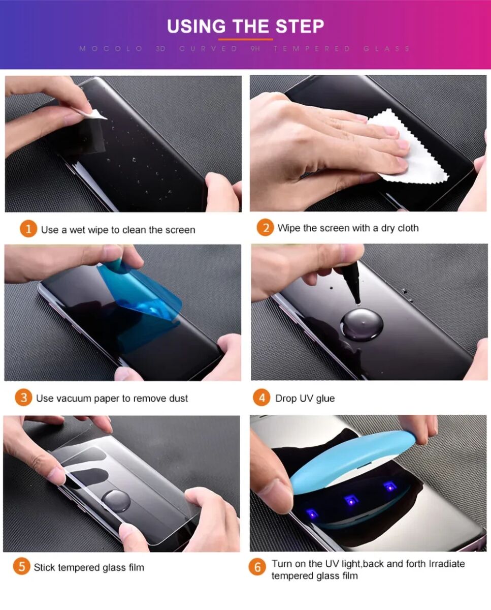 MOCOLO UV Liquid OnePlus 11 Screen Protector 3D Tempered Glass afbeelding 9