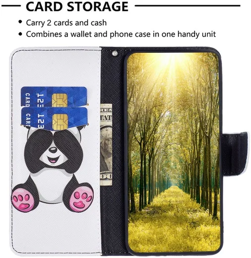 Xiaomi 13 Pro Hoesje Portemonnee Book Case Panda Print afbeelding 3