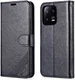 AZNS Xiaomi 13 Pro Hoesje Wallet Book Case Kunstleer Zwart afbeelding 2