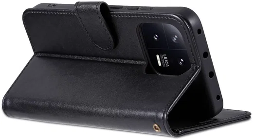 AZNS Xiaomi 13 Pro Hoesje Wallet Book Case Kunstleer Zwart afbeelding 4