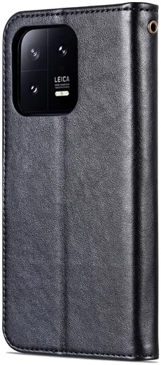 AZNS Xiaomi 13 Pro Hoesje Wallet Book Case Kunstleer Zwart afbeelding 9