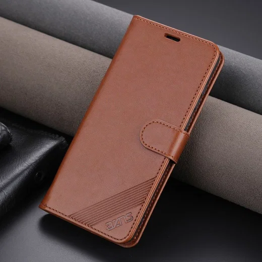 AZNS Xiaomi 13 Pro Hoesje Wallet Book Case Kunstleer Bruin afbeelding 7