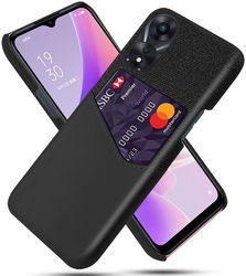 Oppo A58 5G / A78 Hoesje met Kaarthouder Back Cover Zwart afbeelding