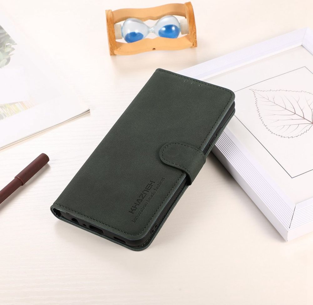 KHAZNEH OnePlus 11 Hoesje Retro Wallet Book Case Groen afbeelding 6