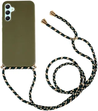 Samsung Galaxy A54 Hoesje Back Cover Flexibel TPU met Koord Groen