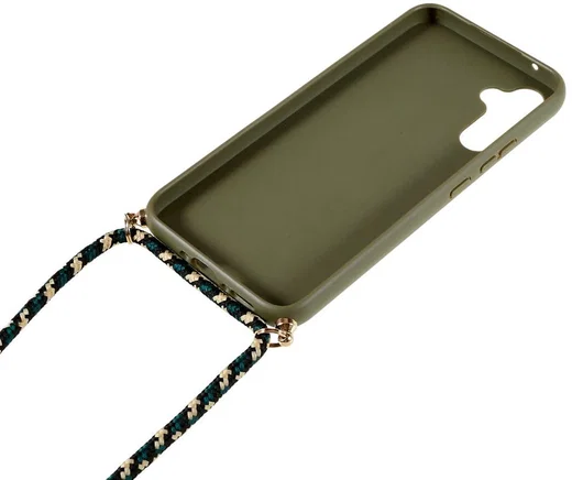Samsung Galaxy A54 Hoesje Back Cover Flexibel TPU met Koord Groen afbeelding 4