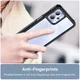 Motorola Moto G13 / G23 Hoesje Acryl Back Cover Transparant Zwart afbeelding 5
