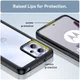 Motorola Moto G13 / G23 Hoesje Acryl Back Cover Transparant Zwart afbeelding 6