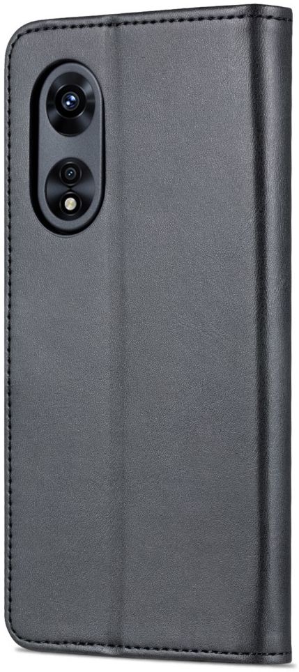 AZNS Oppo A58 5G / A78 Hoesje Portemonnee Book Case Kunstleer Zwart afbeelding 3