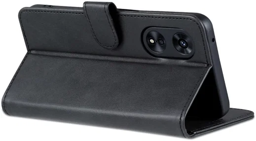 AZNS Oppo A58 5G / A78 Hoesje Portemonnee Book Case Kunstleer Zwart afbeelding 5