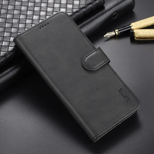 AZNS Oppo A58 5G / A78 Hoesje Portemonnee Book Case Kunstleer Zwart afbeelding 9