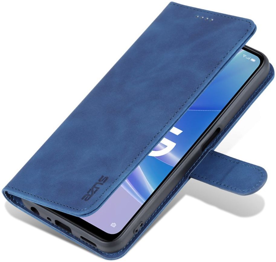AZNS Oppo A58 5G / A78 Hoesje Portemonnee Book Case Kunstleer Blauw afbeelding 6