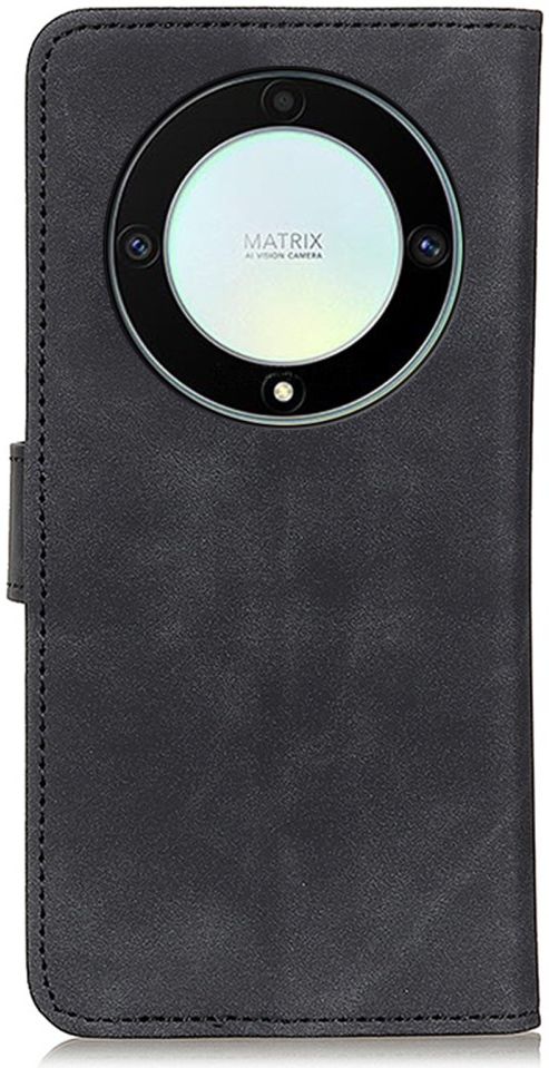 KHAZNEH Honor Magic5 Lite Hoesje Retro Wallet Book Case Zwart afbeelding 9