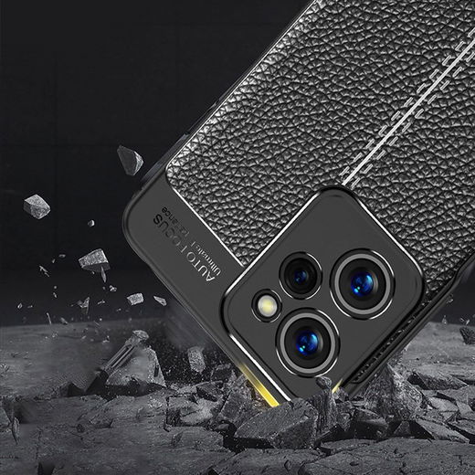 Xiaomi Redmi Note 12 Pro/Poco X5 Pro Hoesje Textuur Back Cover Zwart afbeelding 3