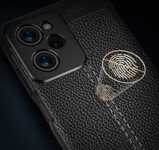 Xiaomi Redmi Note 12 Pro/Poco X5 Pro Hoesje Textuur Back Cover Zwart afbeelding 5