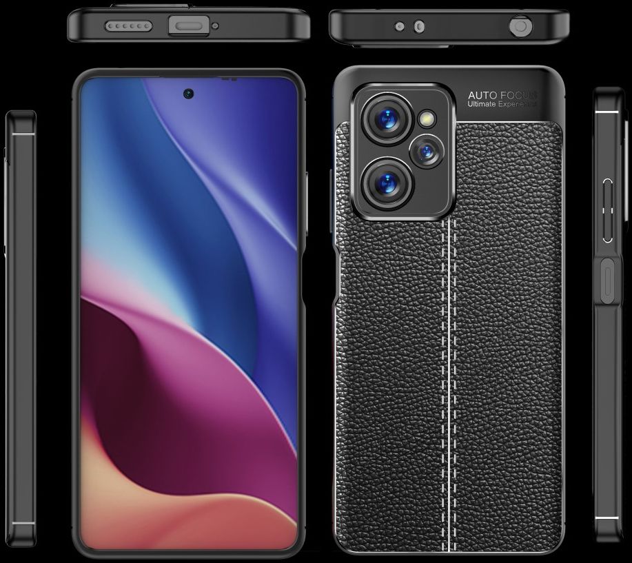 Xiaomi Redmi Note 12 Pro/Poco X5 Pro Hoesje Textuur Back Cover Zwart afbeelding 7