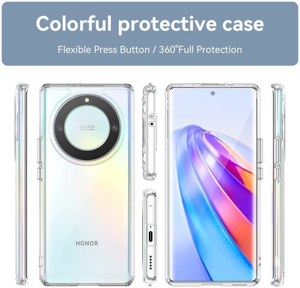 Honor Magic5 Lite Hoesje Acryl Back Cover Transparant afbeelding 8