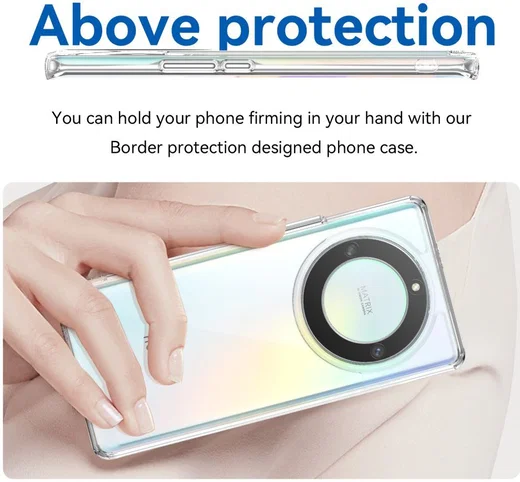Honor Magic5 Lite Hoesje Acryl Back Cover Transparant afbeelding 4
