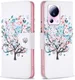 Xiaomi 13 Lite Hoesje Portemonnee Book Case Boom Print afbeelding 1
