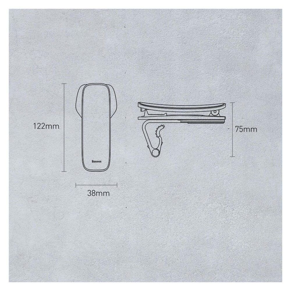 Baseus Big Mouth Smartphone Houder Auto Dashboard Zwart afbeelding 19
