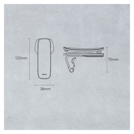 Baseus Big Mouth Smartphone Houder Auto Dashboard Zwart afbeelding 19