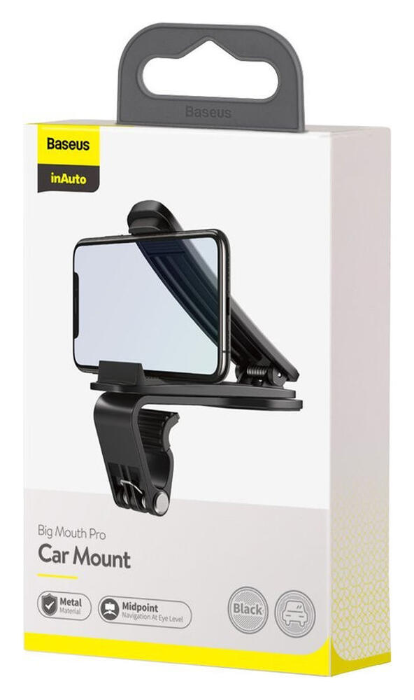 Baseus Big Mouth Smartphone Houder Auto Dashboard Zwart afbeelding 20