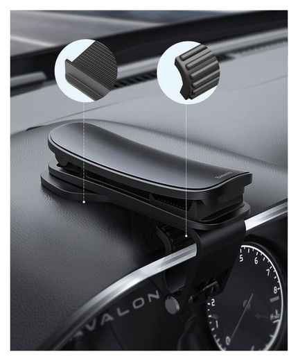 Baseus Big Mouth Smartphone Houder Auto Dashboard Zwart afbeelding 7