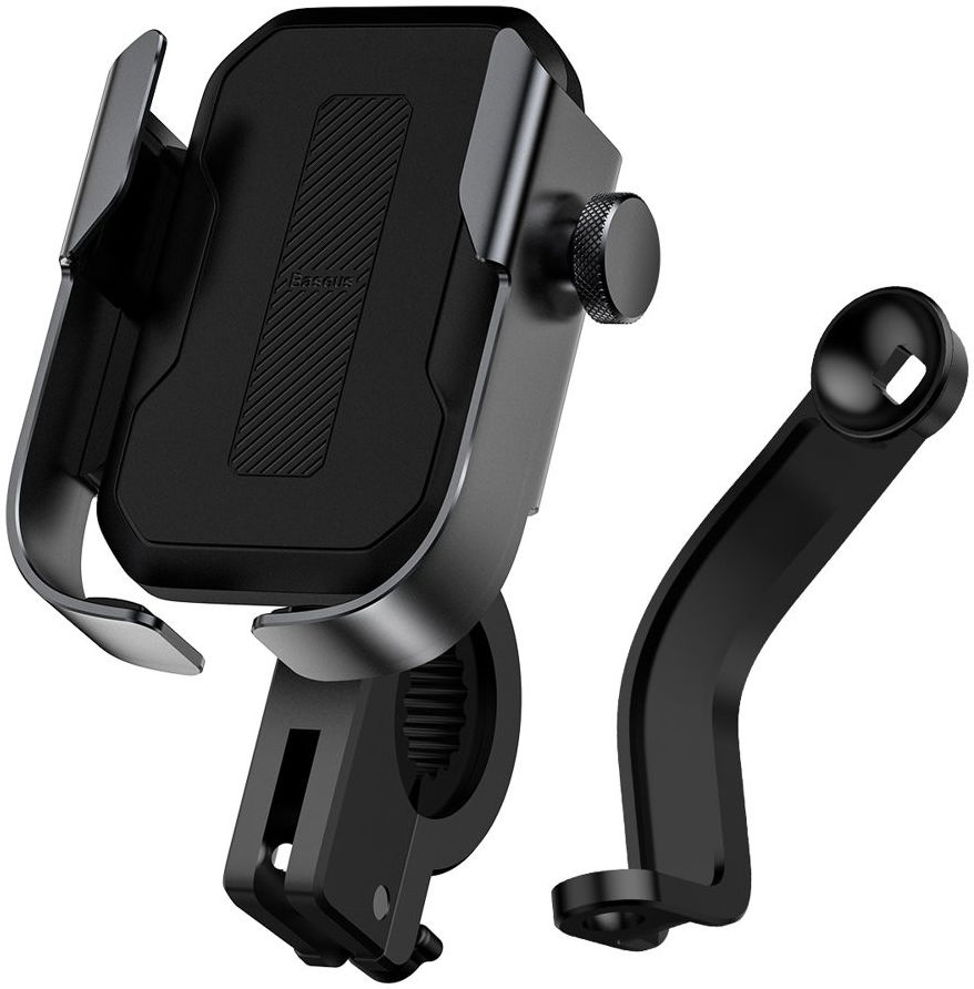 Baseus Armor Verstelbare Motor/Fiets Stuur/Spiegel Smartphone Houder Zwart afbeelding 2