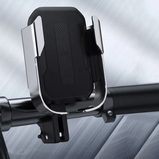 Baseus Armor Verstelbare Motor/Fiets Stuur/Spiegel Smartphone Houder Zwart afbeelding 10
