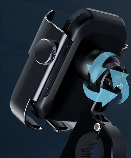 Baseus Armor Verstelbare Motor/Fiets Stuur/Spiegel Smartphone Houder Zwart afbeelding 11