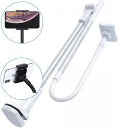 Baseus Lazy Verstelbare Telefoonhouder met Zwanenhals Zilver afbeelding