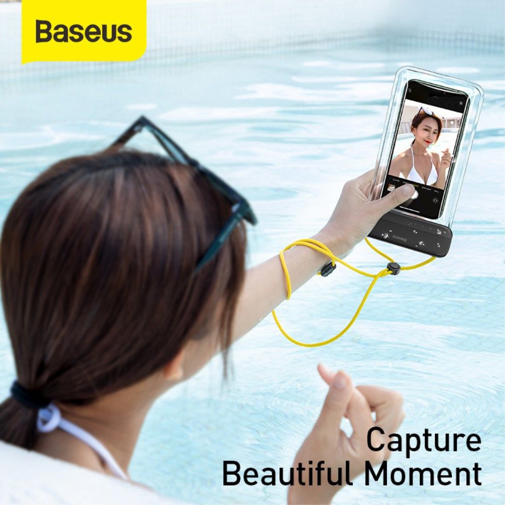 Baseus Waterdicht Telefoonhoesje voor Smartphones tot 7.2 Inch Grijs afbeelding 5