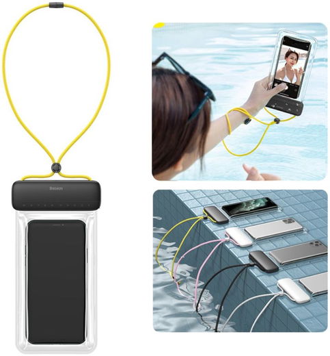 Baseus Waterdicht Telefoonhoesje voor Smartphones tot 7.2 Inch Grijs afbeelding 1